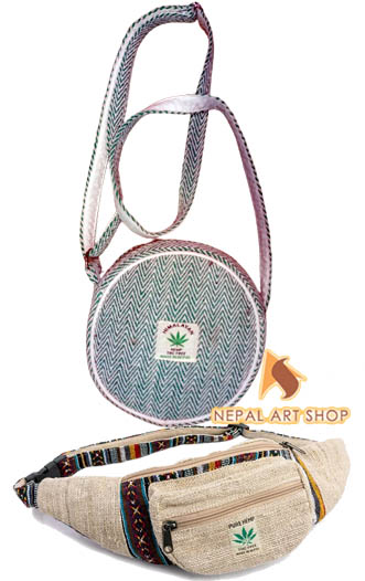 Himalaya Hemp, Hemp stof, Tote Bag, portemonnees, Himalaya hemp THC vrije rugzak, Himalaya hemp rugzak