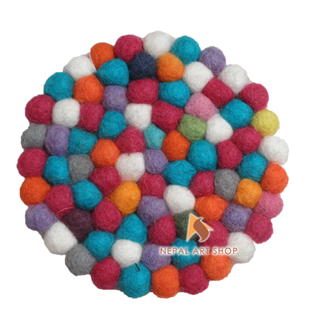 Felting wool balls and rugs projects, wool felt balls, felt wool rugs, wet felting, pom poms, nepal, wholesale, felt pom, diy felt, nepal, fair trade, felted wool, round rugs, pom pom