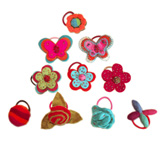 brooches, handmade felt brooches, Felt hair clip, Felt craft brooches, Felt flower brooches