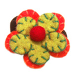 brooches, handmade felt brooches, Felt hair clip, Felt craft brooches, Felt flower brooches