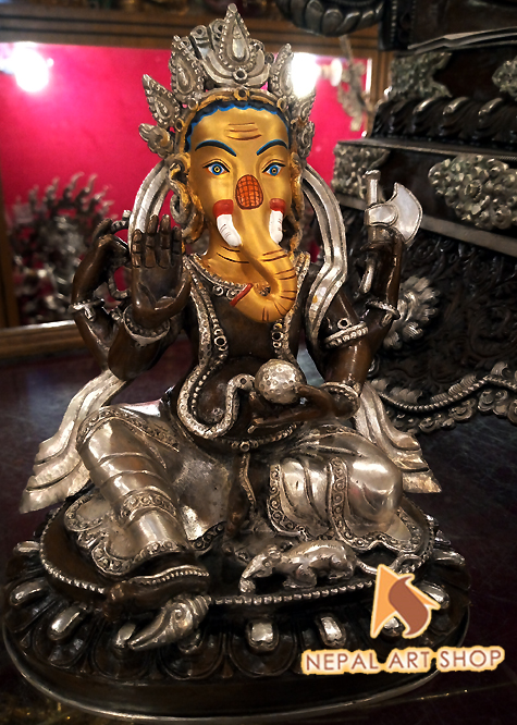 Ganesh Statue, Ganesha statue Crafts, Ganesh statue made in Nepal, 
Ganesh Sculpture, Dancing Ganesha statue, Copper Ganesh Statue, Gold Plated Ganesh statue