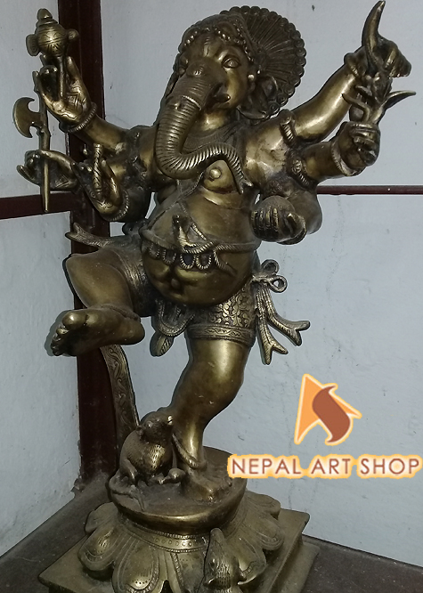 Ganesh Statue, Ganesha statue Crafts, Ganesh statue made in Nepal, 
Ganesh Sculpture, Dancing Ganesha statue, Copper Ganesh Statue, Gold Plated Ganesh statue