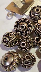 metal beads for jewelry making, handmade silver beads, solid brass beads, metal beads wholesale