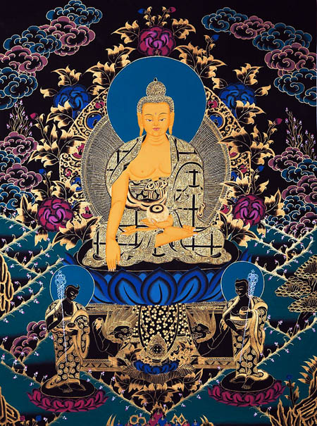 shakyamuni buddha, thangka art, 
shakyamuni thangka painting, hand painted thangka, online craft store