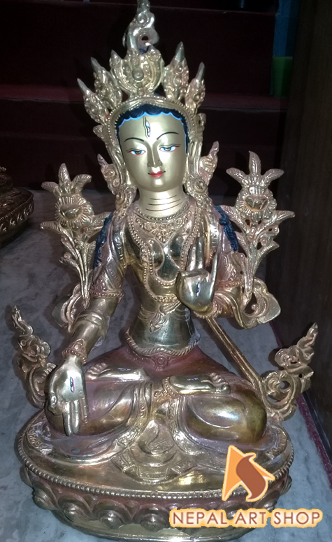 Goddess Tara, White Tara, Green Tara, Tara sculptures, Tara Figure, Tara Statues, Tibetan Tara Statue,  handmade statue in Nepal,
Tara statue in nepal, Statue Wholesale Exporter made in Nepal