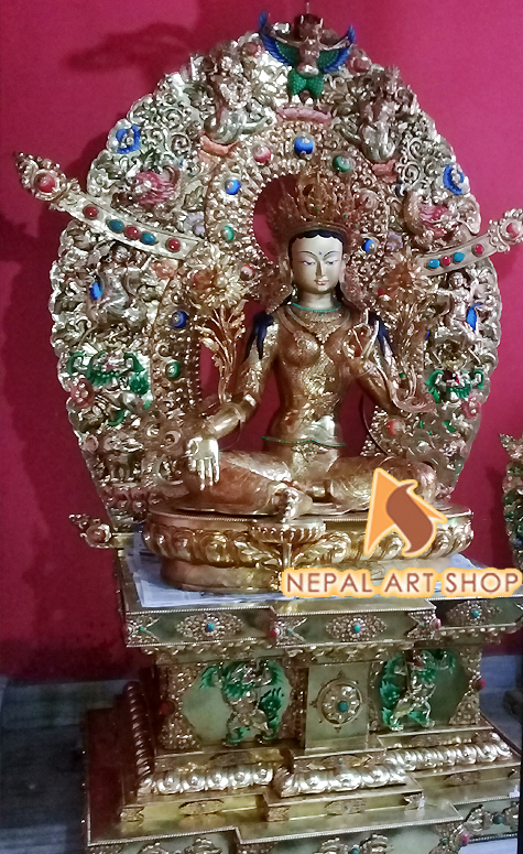 Goddess Tara, White Tara, Green Tara, Tara sculptures, Tara Figure, Tara Statues, Tibetan Tara Statue,  handmade statue in Nepal,
Tara statue in nepal, Statue Wholesale Exporter made in Nepal