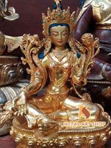 Padmasambhava Statue, Guru Mantra, Tibetan Buddhist Statue, Guru Rinpoche handmade statue,
Vajra Guru mantra, Guru Padmasambhava Statue for Sale,  Guru Mantra, Nepali Statue