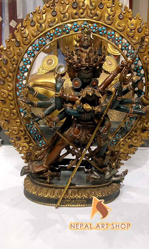 Tibetan Deities Statue, Mahakala staue, namse bangdzo, Milarepa Statue, Marpa, Karmapa Kagyu Statue, Gampoa Statue,
Tilopa, Naropa, Chenresiz statue, Demchhog Khorlo, Duikhor Statue, Kalchakra Statue, Vajrayani Buddhism, Nepal, Tibet, Buddha