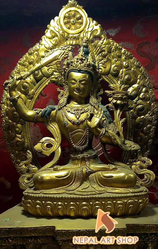 Tibetan Deities Statue, Mahakala staue, namse bangdzo, Milarepa Statue, Marpa, Karmapa Kagyu Statue, Gampoa Statue,
Tilopa, Naropa, Chenresiz statue, Demchhog Khorlo, Duikhor Statue, Kalchakra Statue, Vajrayani Buddhism, Nepal, Tibet, Buddha