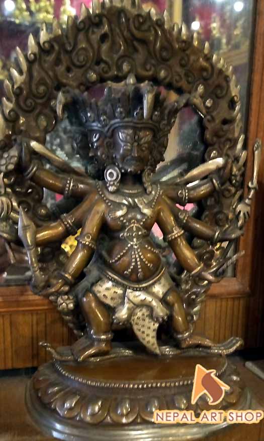 Tibetan Deities Statue, Mahakala staue, namse bangdzo, Milarepa Statue, Marpa, Karmapa Kagyu Statue, Gampoa Statue,
Tilopa, Naropa, Chenresiz statue, Demchhog Khorlo, Duikhor Statue, Kalchakra Statue, Vajrayani Buddhism, Nepal, Tibet, Buddha