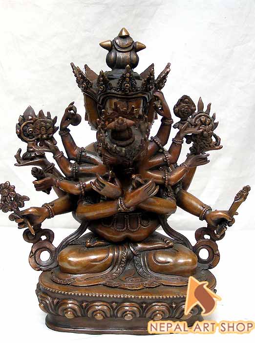 Tibetan Deities Statue, Mahakala staue, namse bangdzo, Milarepa Statue, Marpa, Karmapa Kagyu Statue, Gampoa Statue,
Tilopa, Naropa, Chenresiz statue, Demchhog Khorlo, Duikhor Statue, Kalchakra Statue, Vajrayani Buddhism, Nepal, Tibet, Buddha