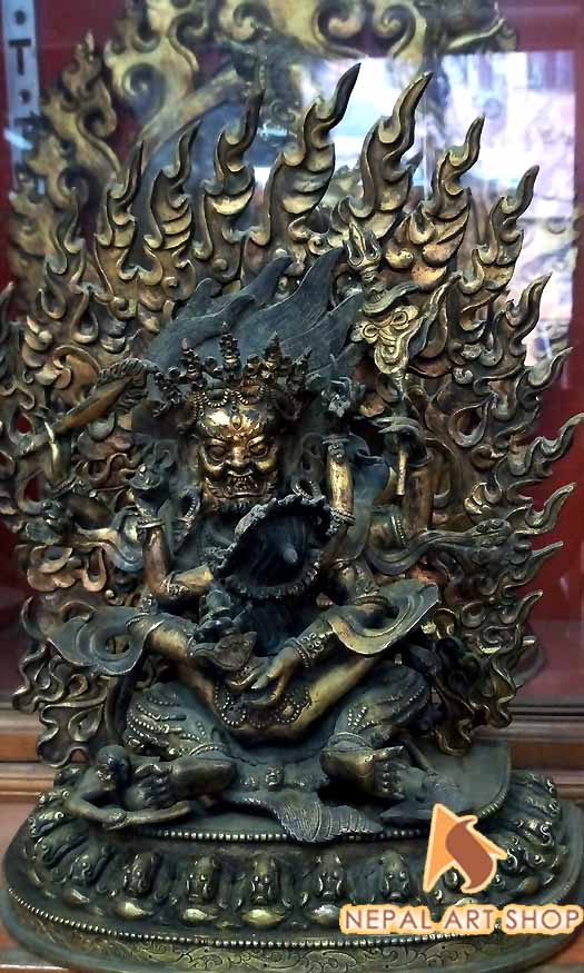 Tibetan Deities Statue, Mahakala staue, namse bangdzo, Milarepa Statue, Marpa, Karmapa Kagyu Statue, Gampoa Statue,
Tilopa, Naropa, Chenresiz statue, Demchhog Khorlo, Duikhor Statue, Kalchakra Statue, Vajrayani Buddhism, Nepal, Tibet, Buddha