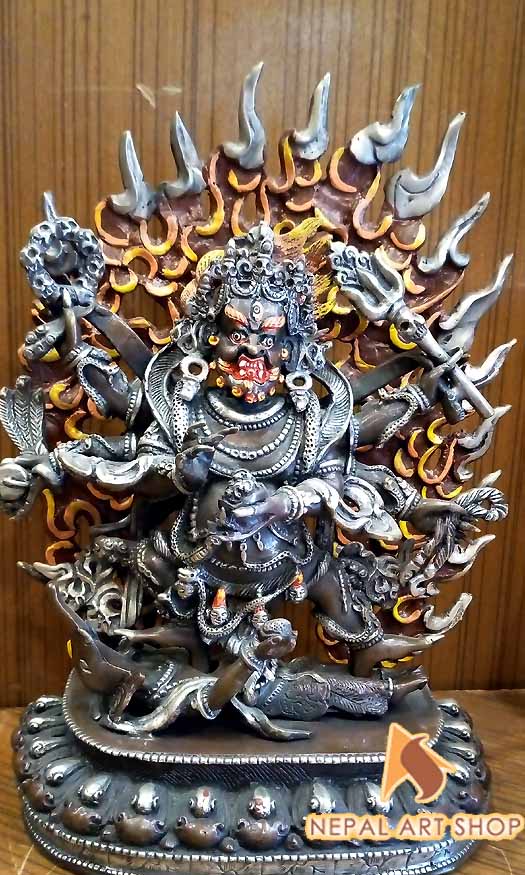 Tibetan Deities Statue, Mahakala staue, namse bangdzo, Milarepa Statue, Marpa, Karmapa Kagyu Statue, Gampoa Statue,
Tilopa, Naropa, Chenresiz statue, Demchhog Khorlo, Duikhor Statue, Kalchakra Statue, Vajrayani Buddhism, Nepal, Tibet, Buddha