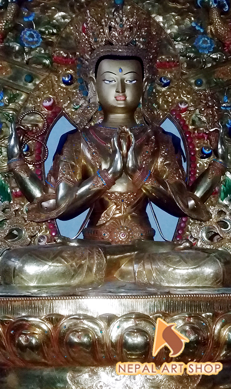 Vajrasattva Statue, Copper Vajrasatwa Statue Made in Nepal, Vajrasattva Sculptures, Vajrasattva Statue wholesale,
Mahayana, Mantrayana, Vajrayana Buddhist, Old bronze Nepali Vajrasattva statue, Vajrasattva Statue retail price