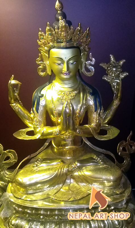 Vajrasattva Statue, Copper Vajrasatwa Statue Made in Nepal, Vajrasattva Sculptures, Vajrasattva Statue wholesale,
Mahayana, Mantrayana, Vajrayana Buddhist, Old bronze Nepali Vajrasattva statue, Vajrasattva Statue retail price