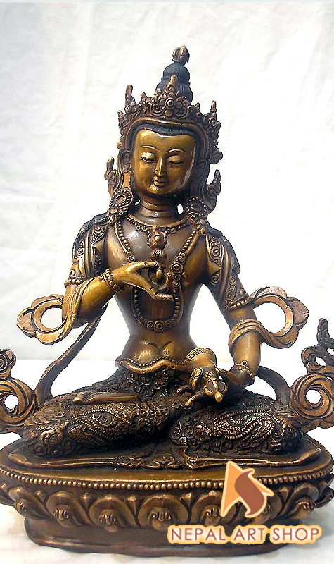 Vajrasattva Statue, Copper Vajrasatwa Statue Made in Nepal, Vajrasattva Sculptures, Vajrasattva Statue wholesale,
Mahayana, Mantrayana, Vajrayana Buddhist, Old bronze Nepali Vajrasattva statue, Vajrasattva Statue retail price