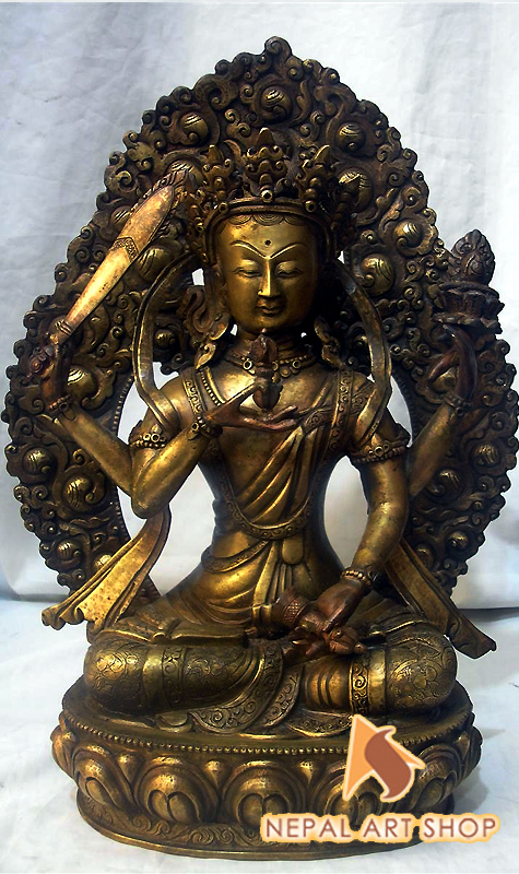 Vajrasattva Statue, Copper Vajrasatwa Statue Made in Nepal, Vajrasattva Sculptures, Vajrasattva Statue wholesale,
Mahayana, Mantrayana, Vajrayana Buddhist, Old bronze Nepali Vajrasattva statue, Vajrasattva Statue retail price