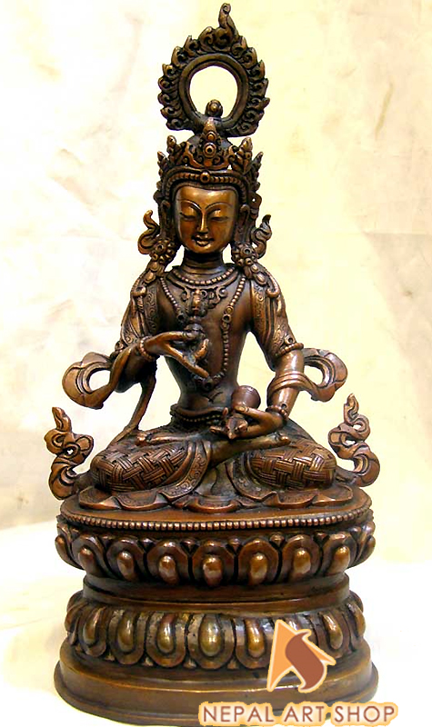 Vajrasattva Statue, Copper Vajrasatwa Statue Made in Nepal, Vajrasattva Sculptures, Vajrasattva Statue wholesale,
Mahayana, Mantrayana, Vajrayana Buddhist, Old bronze Nepali Vajrasattva statue, Vajrasattva Statue retail price