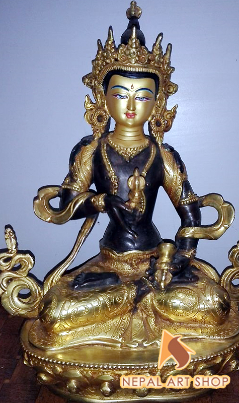 Vajrasattva Statue, Copper Vajrasatwa Statue Made in Nepal, Vajrasattva Sculptures, Vajrasattva Statue wholesale,
Mahayana, Mantrayana, Vajrayana Buddhist, Old bronze Nepali Vajrasattva statue, Vajrasattva Statue retail price