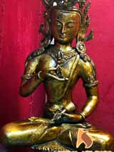 Vajrasattva Statue, Copper Vajrasatwa Statue Made in Nepal, Vajrasattva Sculptures, Vajrasattva Statue wholesale,
Mahayana, Mantrayana, Vajrayana Buddhist, Old bronze Nepali Vajrasattva statue, Vajrasattva Statue retail price