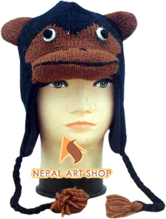 knitted woollen hats, nepali woolen cap, wool clothing from nepal,
monkey cap nepal, woolen cap price in nepal