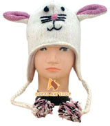 woolen animal hats, knitted woollen hats, nepali woolen cap, wool clothing from nepal