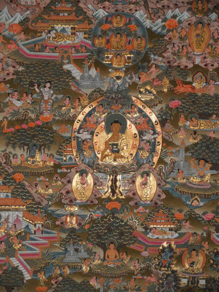 Buddha Life Story, buddha thangka painting, 
thangka arts and crafts store, buddhist thangka, thangka painting nepal