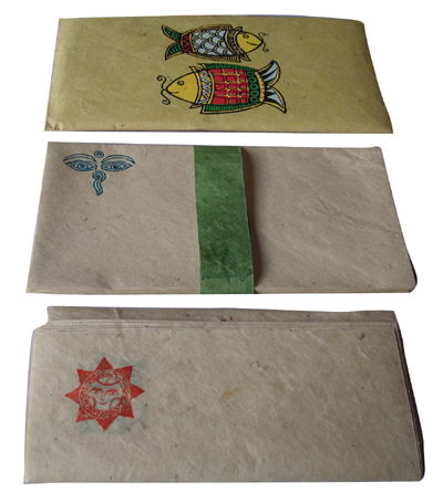 Lokta Paper Envelope, envelopes, lokta paper envelope, flower paper, handmade lokta paper