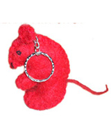 Felt keyring, Felt craft, felt wool keyring, felt craft keyrings, Nepal felt craft