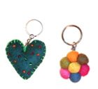 Felt Keyrings, Felt craft, Nepal Felt, wool, felt products, felt shoes, kathmandu, felt products from Nepal