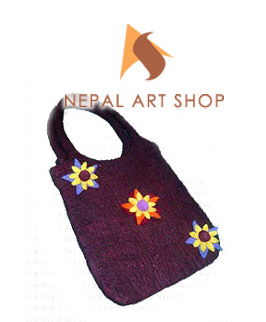 Felted Bag, Felt wool Bag, Tote Bags, Crossbody Bags, felt in nepal, felt and yarn, felt ball, felt industry, Nepal felt products