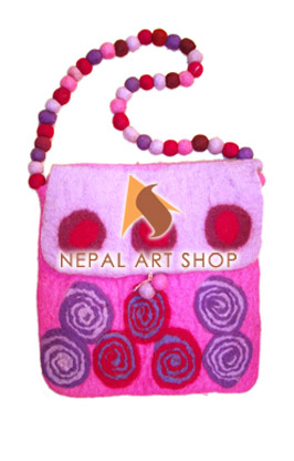 Felted Bag, Felt wool Bag, Tote Bags, Crossbody Bags, felt in nepal, felt and yarn, felt ball, felt industry, Nepal felt products