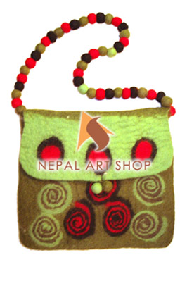 Felted Bag, Felt wool Bag, Tote Bags, Crossbody Bags, felt in nepal, felt and yarn, felt ball, felt industry, Nepal felt products