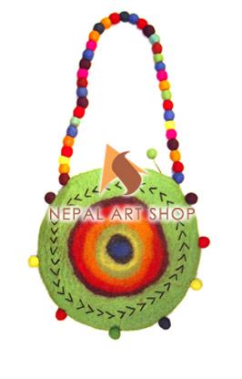 Felted Bag, Felt wool Bag, Tote Bags, Crossbody Bags, felt in nepal, felt and yarn, felt ball, felt industry, Nepal felt products