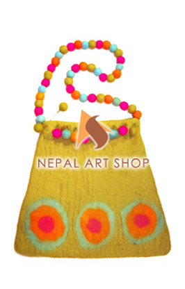 Felted Bag, Felt wool Bag, Tote Bags, Crossbody Bags, felt in nepal, felt and yarn, felt ball, felt industry, Nepal felt products