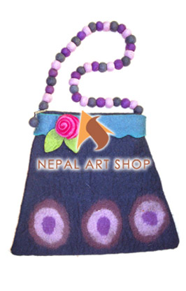 Felted Bag, Felt wool Bag, Tote Bags, Crossbody Bags, felt in nepal, felt and yarn, felt ball, felt industry, Nepal felt products