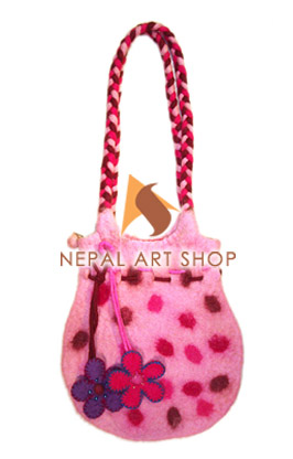 Felted Bag, Felt wool Bag, Tote Bags, Crossbody Bags, felt in nepal, felt and yarn, felt ball, felt industry, Nepal felt products