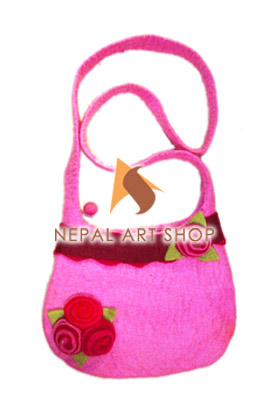 Felted Bag, Felt wool Bag, Tote Bags, Crossbody Bags, felt in nepal, felt and yarn, felt ball, felt industry, Nepal felt products