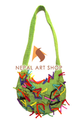 Felted Bag, Felt wool Bag, Tote Bags, Crossbody Bags, felt in nepal, felt and yarn, felt ball, felt industry, Nepal felt products