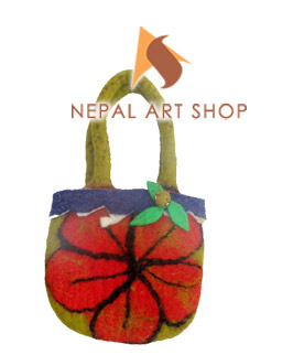 Felted Bag, Felt wool Bag, Tote Bags, Crossbody Bags, felt in nepal, felt and yarn, felt ball, felt industry, Nepal felt products