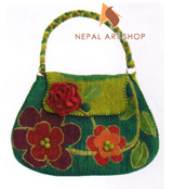 felt craft bags, handmade felt bags, felt in nepal, felt and yarn, felt ball, felt industry, Nepal felt products