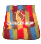 felt craft bags, handmade felt bags, felt in nepal, felt and yarn, felt ball, felt industry, Nepal felt products