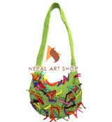 felt craft bags, handmade felt bags, felt in nepal, felt and yarn, felt ball, felt industry, Nepal felt products