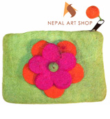 felt purses, felt craft, handbag, purse, Nepal felt purses, felt products