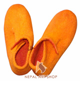 felt shoes, felt products, Nepal felt shoes, Nepal handmade felt shoes