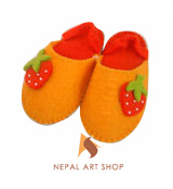 felt shoes, felt products, Nepal felt shoes, Nepal handmade felt shoes