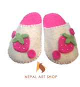 felt shoes, felt products, Nepal felt shoes, Nepal handmade felt shoes