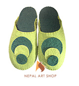 felt shoes, felt products, Nepal felt shoes, Nepal handmade felt shoes