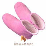 felt shoes, felt products, Nepal felt shoes, Nepal handmade felt shoes