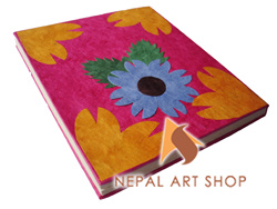 Lokta paper notebook, Nepali lokta paper notebook, handmade lokta paper notebook from Nepal, Nepal made lokta paper notebook, lokta paper products handmade in Nepal